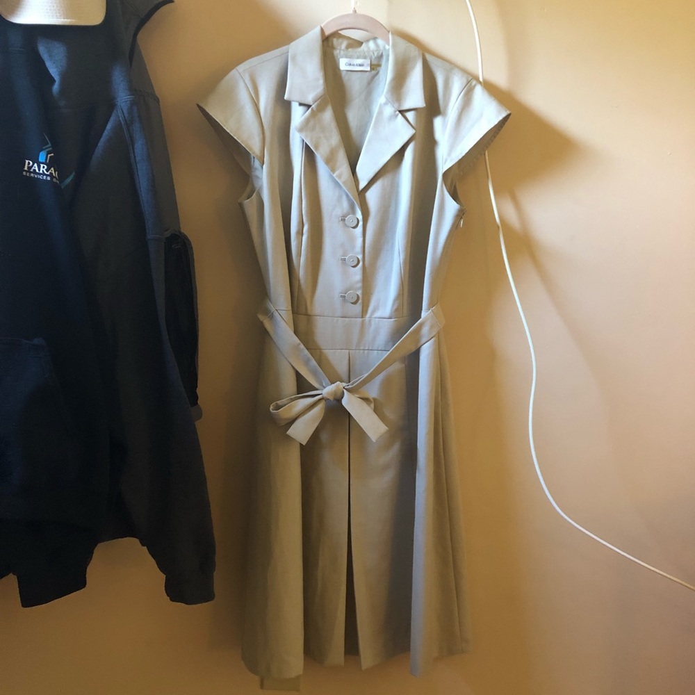 Vintage Linen Calvin Klein Dress